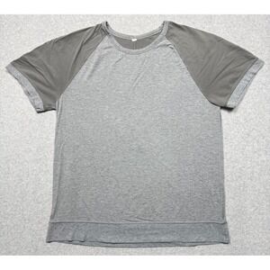 Lululemon Shirt Mens Medium Gray Everyday Crew Short Sleeve Active‎ Stretch Tee